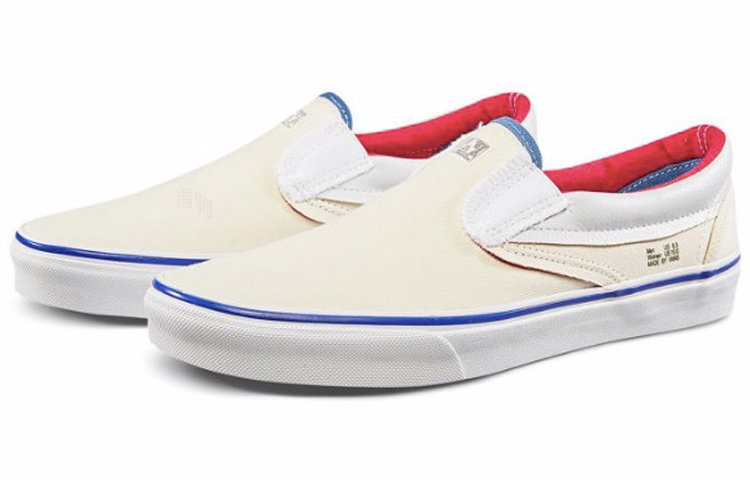 Кеды Vans slip-on Classic (белые) — фото 3