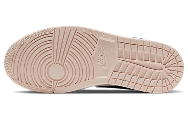 Женские кроссовки Jordan Air Jordan 1 mid "barely orange" (оранжево-черно-белые) — фото 6