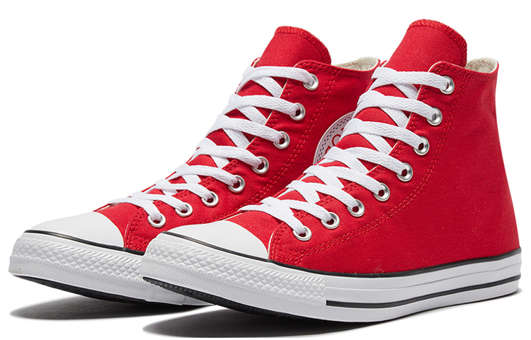Кеды Converse Chuck Taylor All Star (красно-белые) — Красный / белый — фото 2