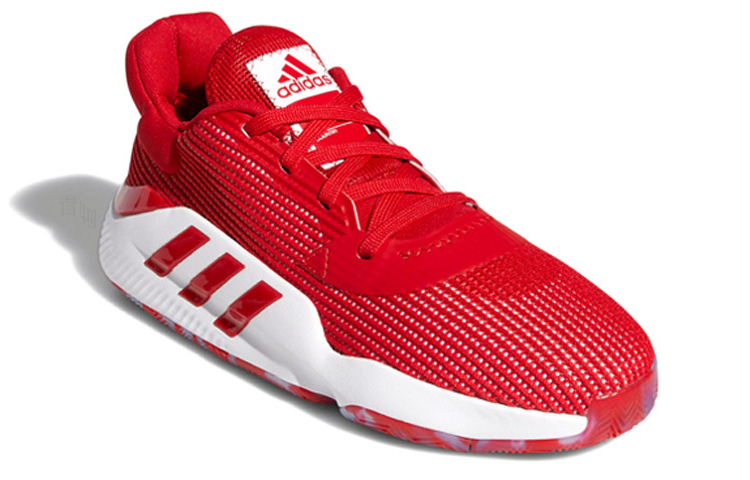 Мужские кроссовки adidas Pro Bounce Madness 2019 Low (красно-белые) — фото 3