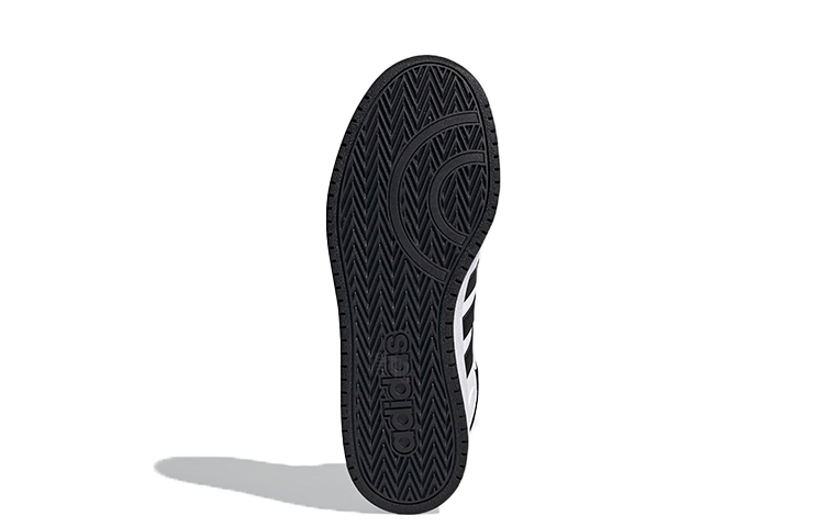 Мужские кроссовки adidas neo Hoops 2.0 (белый / черный) — Белый / чёрный — фото 6