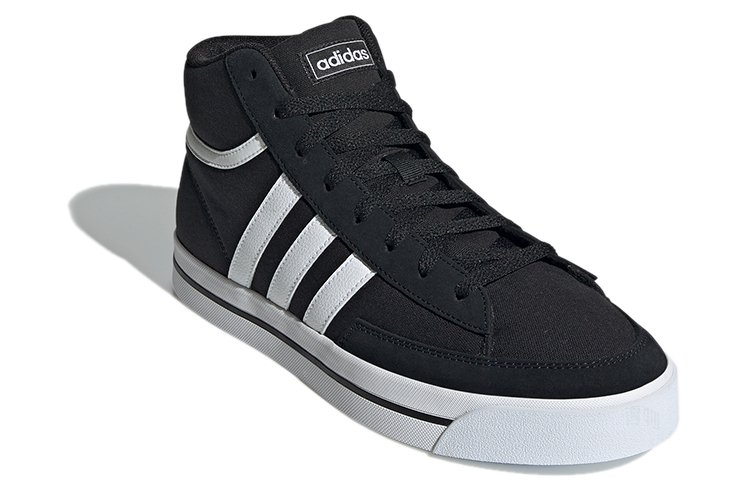 Мужские кеды adidas neo Retrovulc Mid (черно-белый) — фото 3