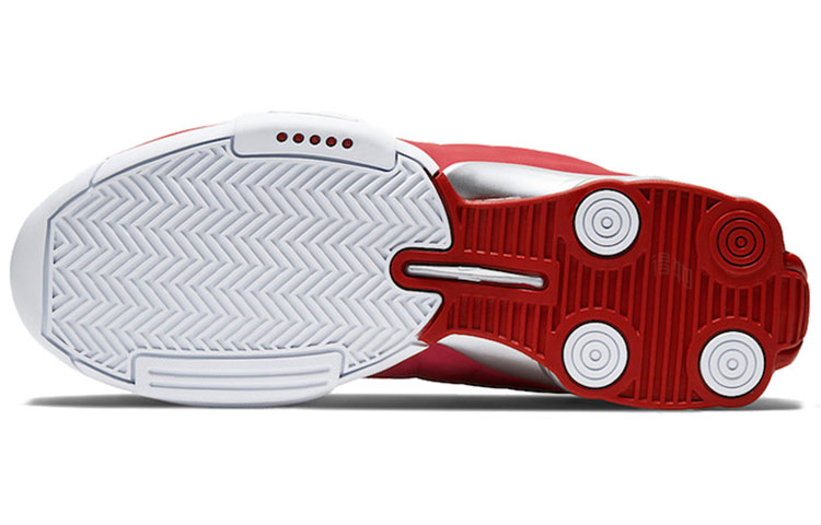 Мужские кроссовки Nike Shox BB4 Varisty Red (красно-белые) — фото 6