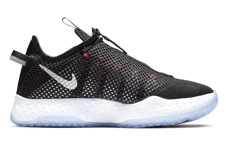 Мужские кроссовки Nike PG 4 (черныйбелый) — Чёрныйбелый — фото 2