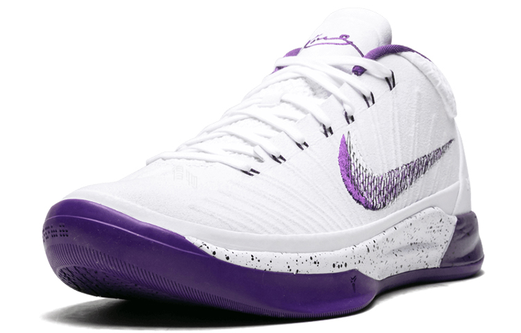 Мужские кроссовки Nike Kobe AD OG (бело-фиолетово-черные) — Белый / фиолетовый / чёрный — фото 2