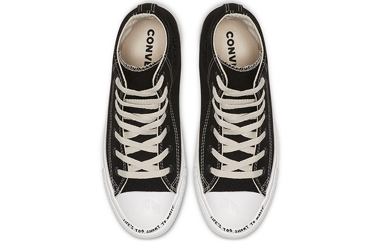 Кеды Converse Chuck Taylor All Star Hi 'Black' (черно-белые) — Чёрный / белый — фото 3