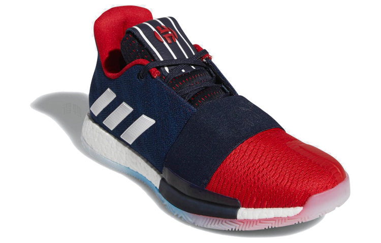 Мужские кроссовки adidas Harden Vol.3 (синий / красный) — фото 3
