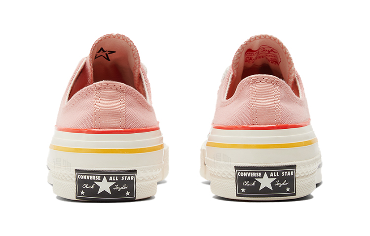 Женские кеды Converse 1970s Colorblock Chuck Taylor All Star (коралловые) — фото 5