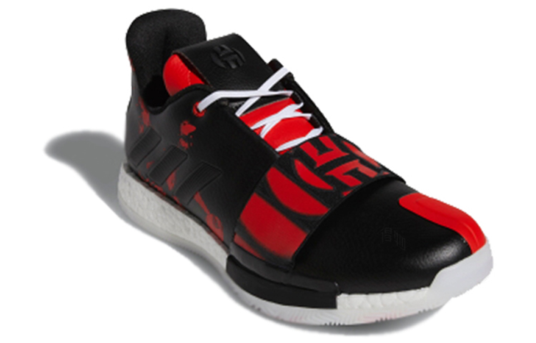 Мужские кроссовки adidas Harden Vol.3 Geek Up (черно-красные) — фото 3