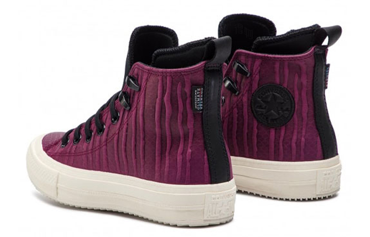 Женские кеды Converse Chuck Taylor All Star Ctas Wp Boot Hi (бордовые) — 黑/酒红 — фото 3