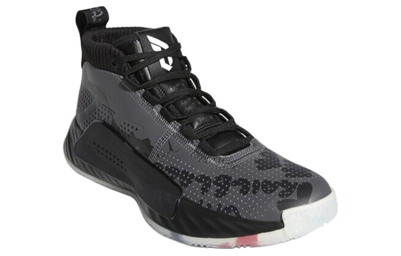 Мужские кроссовки adidas D Lillard 5 (черный) — Чёрный — фото 3