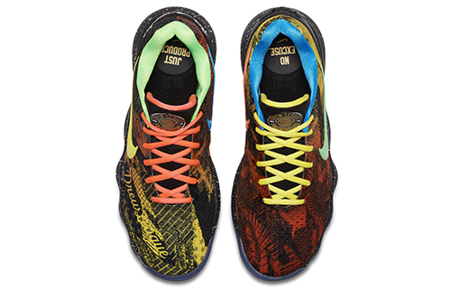 Мужские кроссовки Nike Hyperdunk 2017 Low LA (разноцветные) — 黑/花色 — фото 3