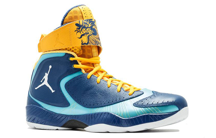 Мужские кроссовки Jordan Air Jordan 2012 Deluxe Year Of The Dragon (синие) — 风暴蓝/白/潮汐蓝 — фото 2