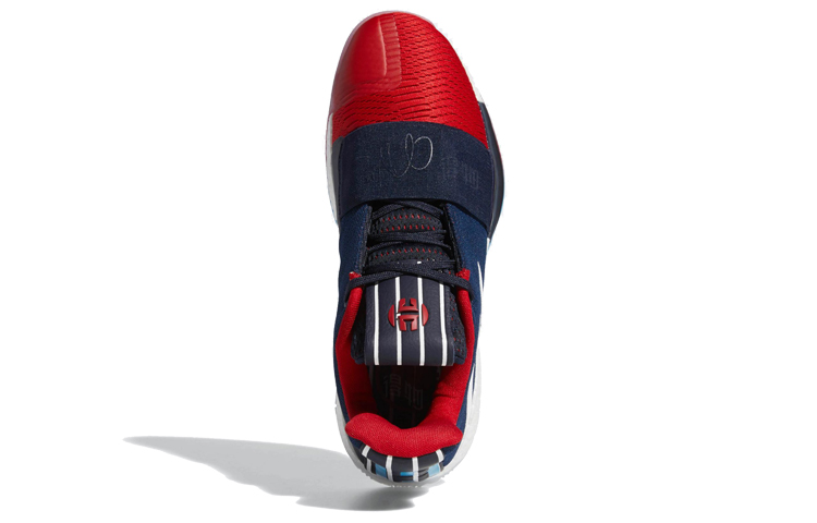 Мужские кроссовки adidas Harden Vol.3 (синий / красный) — фото 4