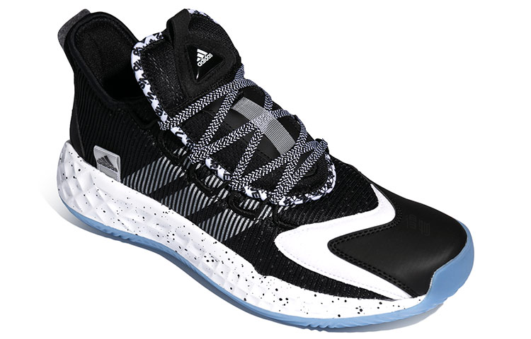 Мужские кроссовки adidas Pro Boost (черно-белые) — Чёрныйбелый — фото 3