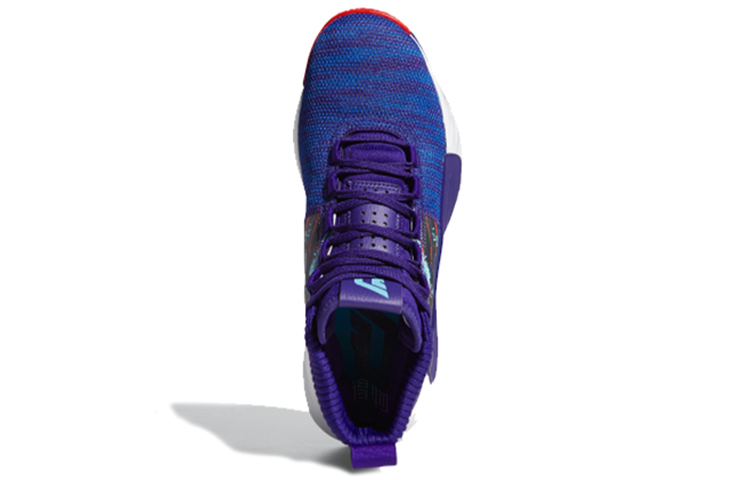 Мужские кроссовки adidas D lillard 5 Gca (сине-фиолетовый) — фото 4