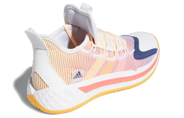 Мужские кроссовки adidas Pro Boost Low (бело-желтые) — Белый / жёлтый — фото 3