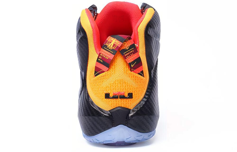 Мужские кроссовки Nike Lebron 12 (черно-желтый) — Чёрный / жёлтый — фото 3