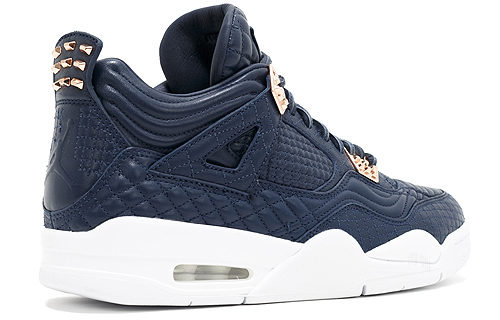Мужские кроссовки Jordan Air Jordan 4 retro obsidian OG 2016 (темно-синие) — Синий / белый — фото 4