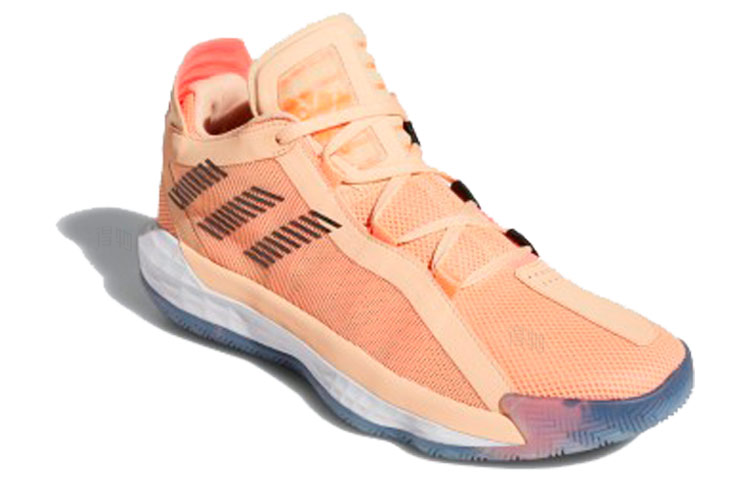 Баскетбольные кроссовки adidas D Lillard 6 (розовые) — фото 2