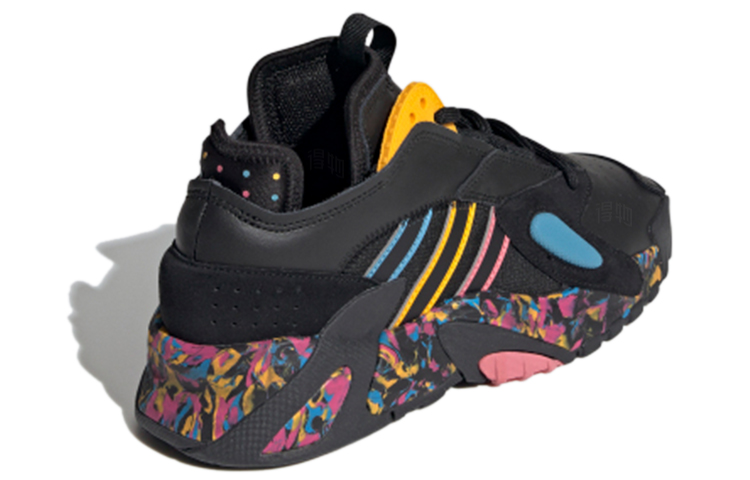 Женские кроссовки adidas Streetball (черно-желтые) — фото 4