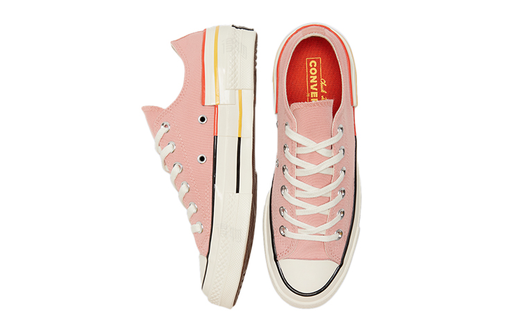 Женские кеды Converse 1970s Colorblock Chuck Taylor All Star (коралловые) — фото 4
