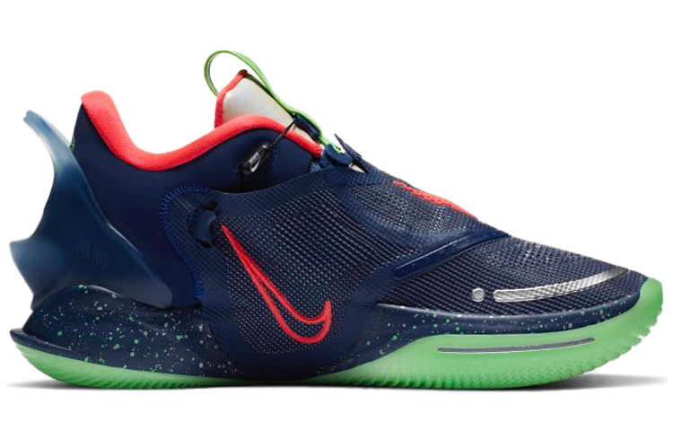 Мужские кроссовки Nike Adapt bb 2.0 Air Zoom Turbo (синий, зеленый) — Синийзелёный — фото 2