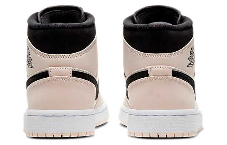Женские кроссовки Jordan Air Jordan 1 mid "barely orange" (оранжево-черно-белые) — фото 5