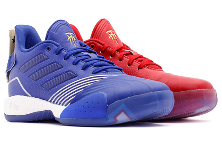 Мужские кроссовки adidas T mac Millennium (разноцветные) — 蓝红鸳鸯 — фото 3