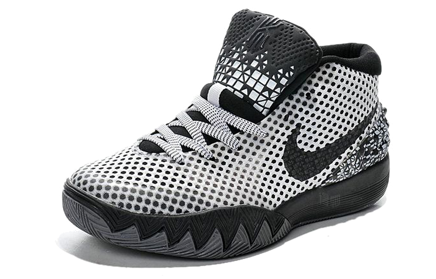 Мужские кроссовки Nike Kyrie 1 BHM (белый / темно-серый / черный) — Белый / тёмно-серый / чёрный — фото 2
