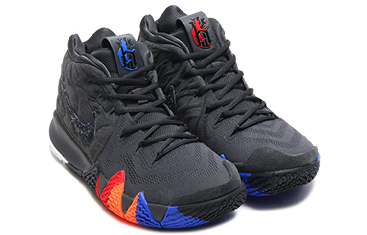 Мужские кроссовки Nike Kyrie 4 Year Of The Monkey (черный / красный / синий) — Чёрный / красный / синий — фото 2