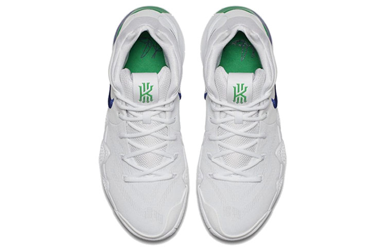 Мужские кроссовки Nike Kyrie 4 "Seattle Seahawks" OG 4 (белый / синий / зеленый) — Белый / синий / зелёный — фото 4