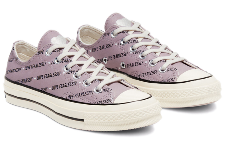 Женские кеды Converse 1970s Love Fearlessly Chuck (фиолетовый) — фото 3