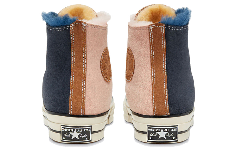 Кеды Converse Chuck 1970s High Sherpa (сине-розовые) — фото 5