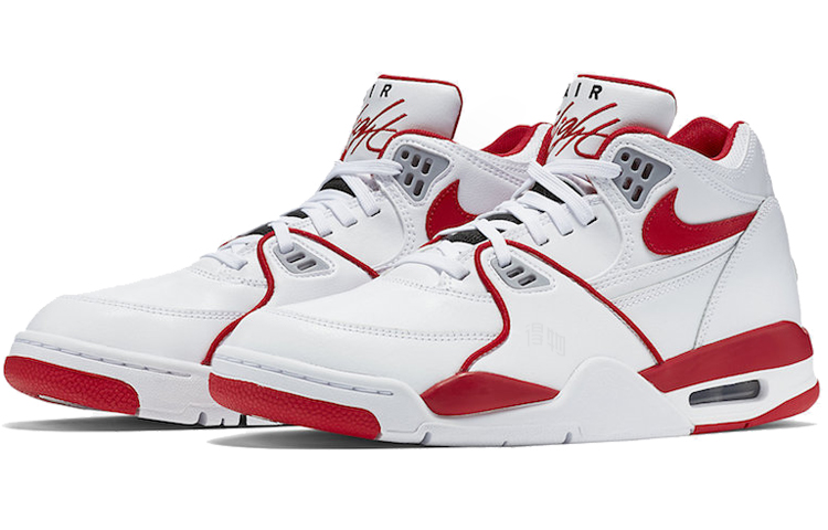 Кроссовки Nike Air Flight 89 (бело-красные) — фото 3