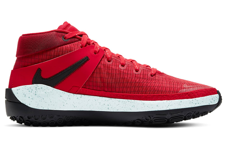 Кроссовки Nike KD 13 Team "University Red" (красно-черные) — Красный / чёрный — фото 2