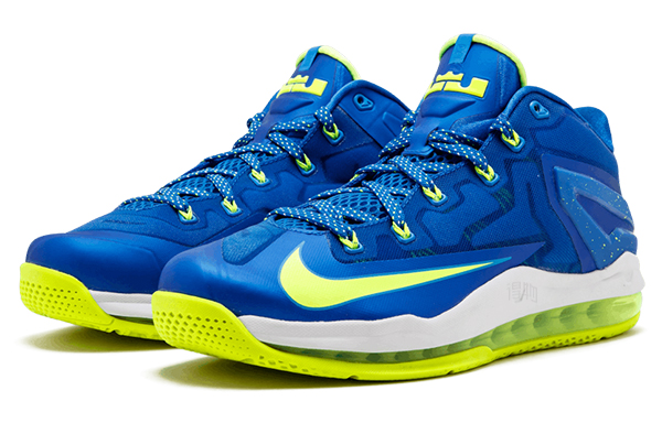 Мужские кроссовки Nike Lebron 11 (синие) — 钴蓝色/白 — фото 3