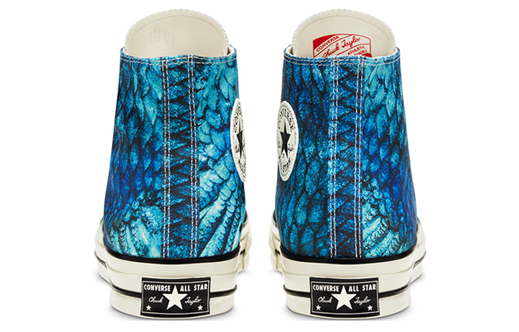 Кеды Converse 1970s Animal Print Chuck (синие) — Синий — фото 4
