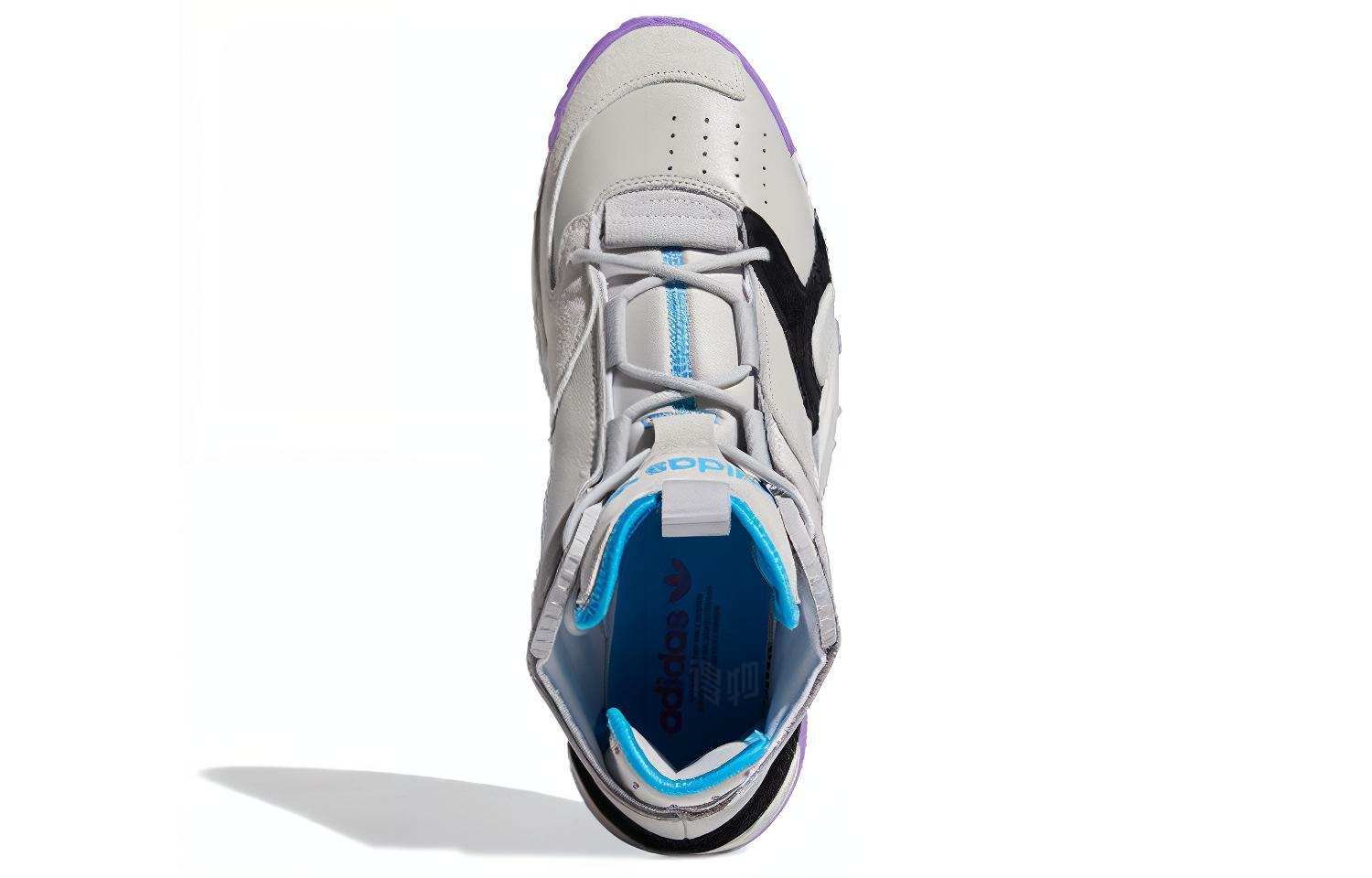 Кроссовки adidas Streetball (сине-серо-фиолетовые) — фото 4