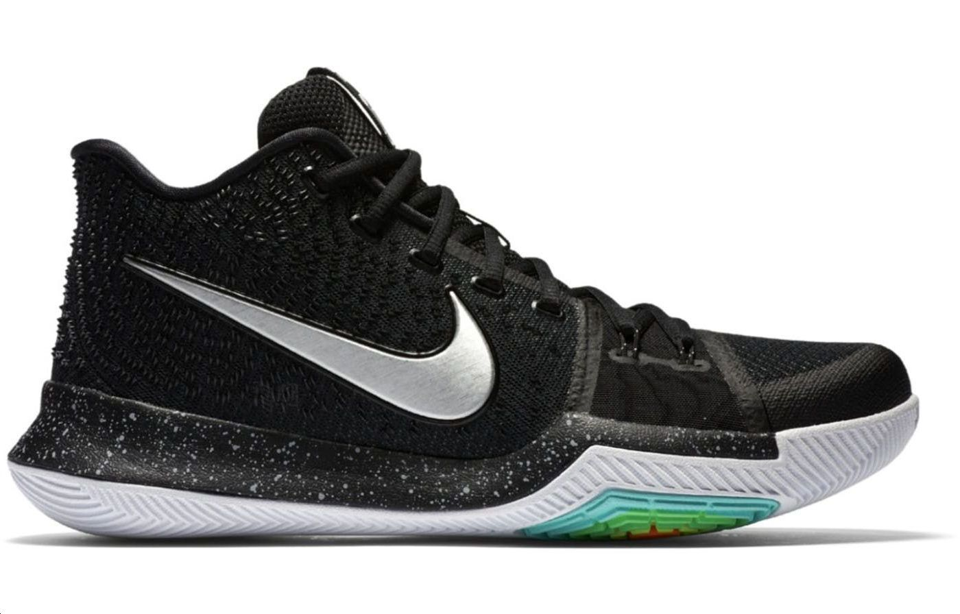Мужские кроссовки Nike Kyrie 3 Black Ice OG (черные с ледяной подошвой) — 黑/腥红/深灰色/白 — фото 2