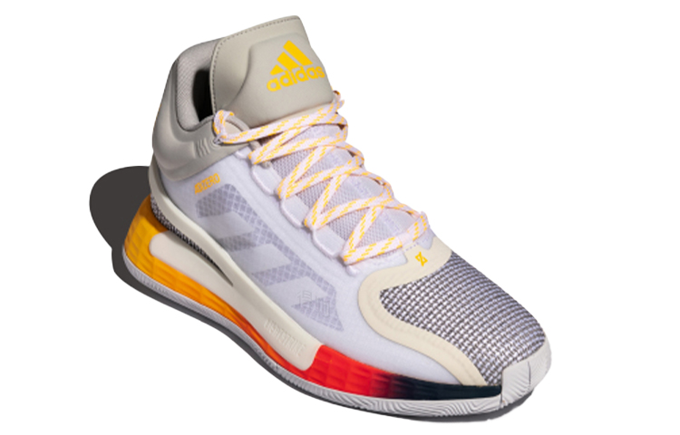 Мужские кроссовки adidas D rose 11 (серыйоранжевый) — фото 3
