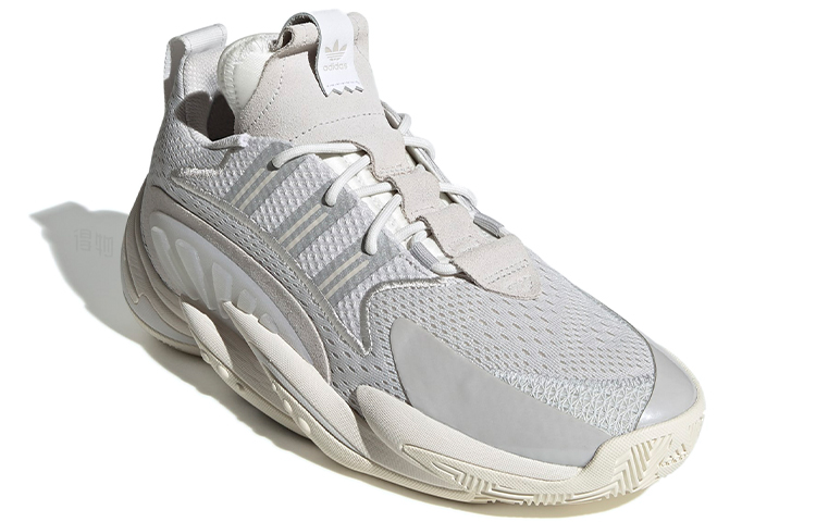 Мужские кроссовки adidas Originals Crazy BYW X 2.0 (серо-белые) — Серый / белый — фото 3