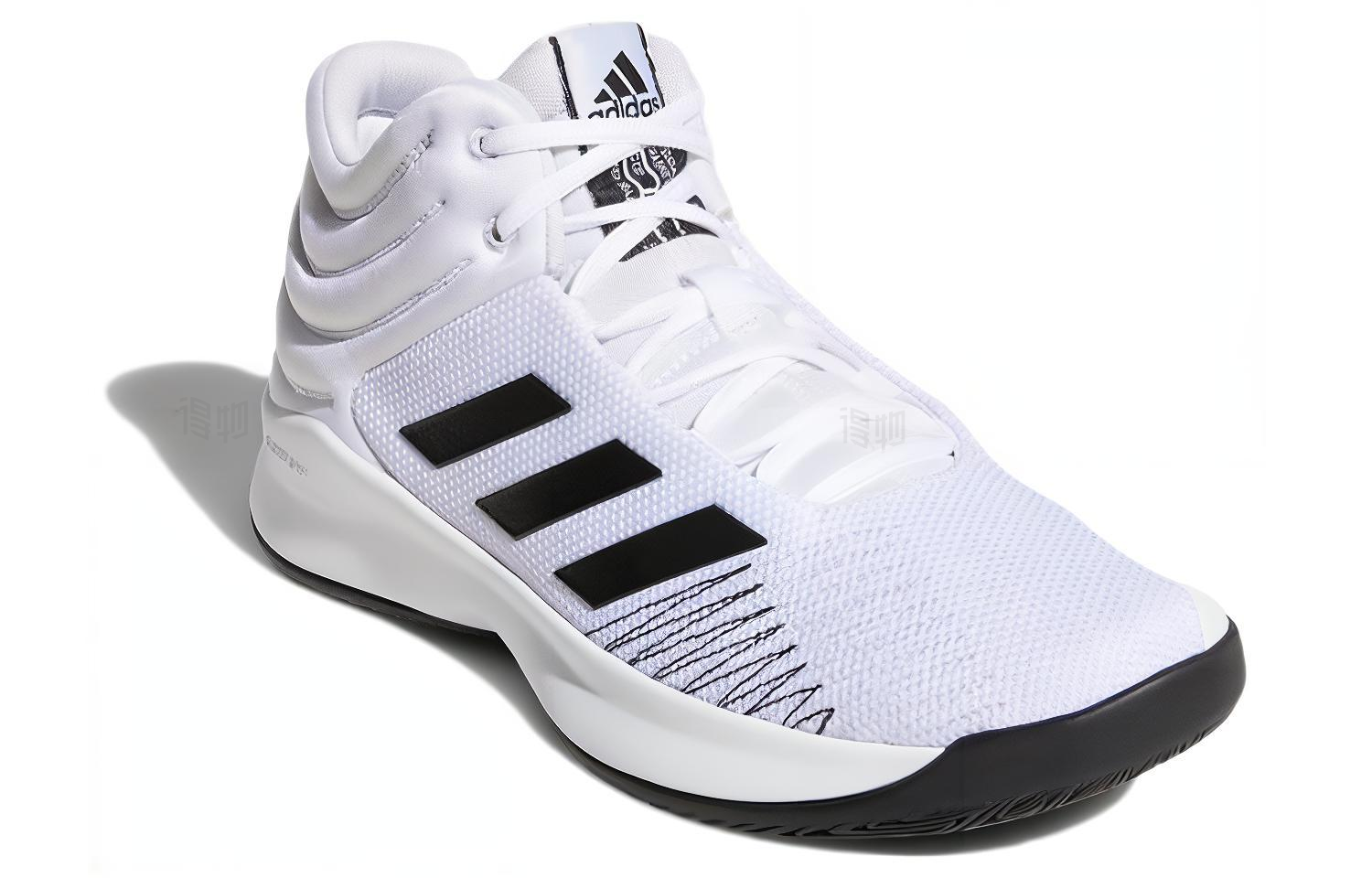 Мужские кроссовки adidas Pro Spark (бело-черный) — Белый / чёрный — фото 3