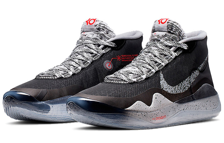 Кроссовки Nike KD 12 (черные) — Чёрный — фото 3