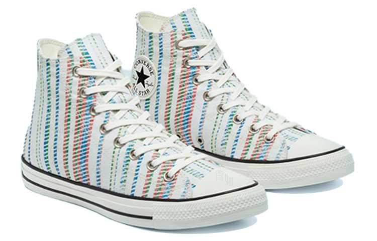 Кеды Converse Chuck Taylor All Star (бело-синие) — 白/蓝/多色 — фото 3