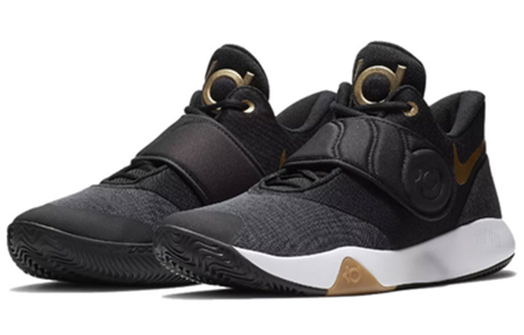 Мужские кроссовки Nike Trey 5 VI (черно- золотой) — Чёрный / золотой / белый / золотой — фото 2