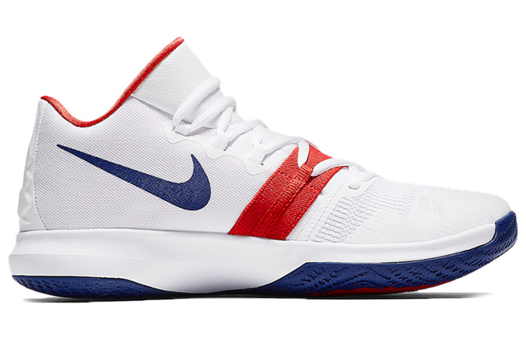 Мужские кроссовки Nike Flytrap Kyrie Irving White (бело-синие) — фото 2