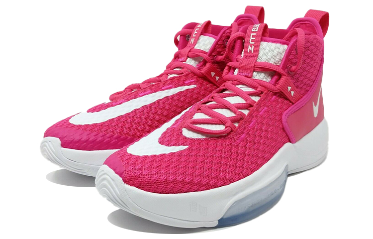 Баскетбольные кроссовки Nike Zoom Rize 1 TB Promo (розовые) — фото 3