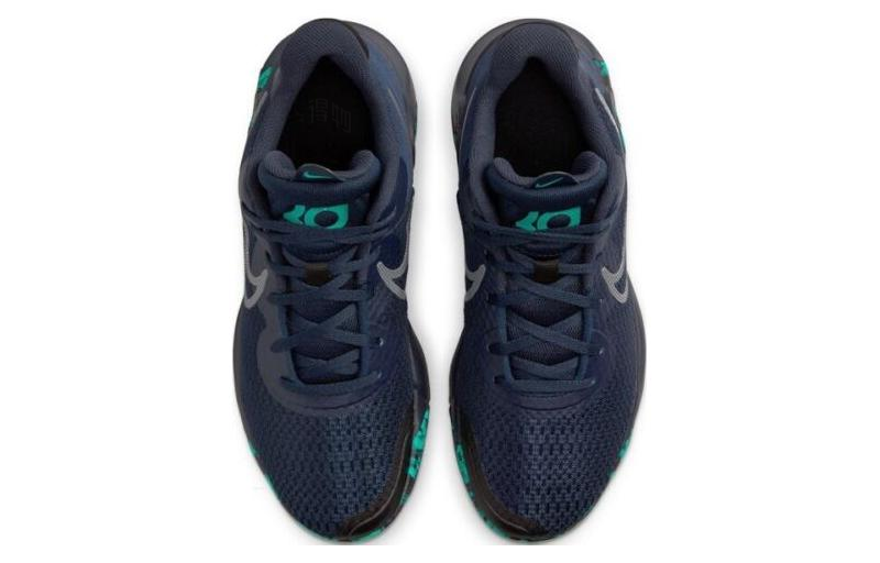 Кроссовки Nike KD Trey 5 IX EP (темно-синий / зеленый) — Тёмно-синий / зелёный — фото 3