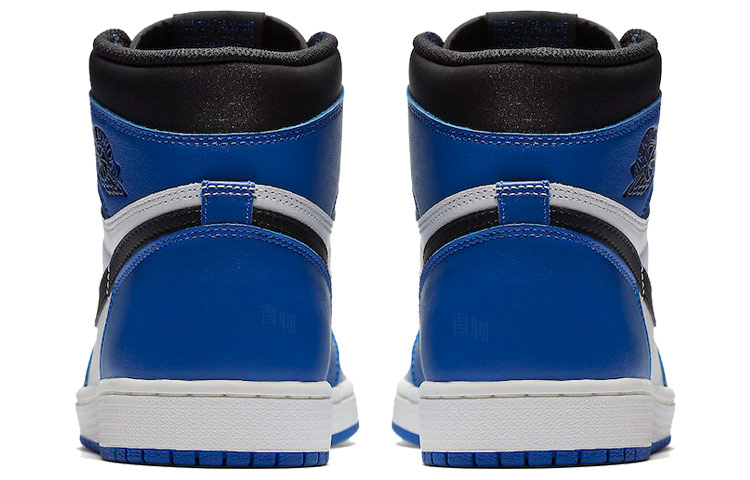 Мужские кроссовки Jordan Air Jordan 1 Retro High Game Royal OG (бело-синие) — Чёрный / белый / синий — фото 5